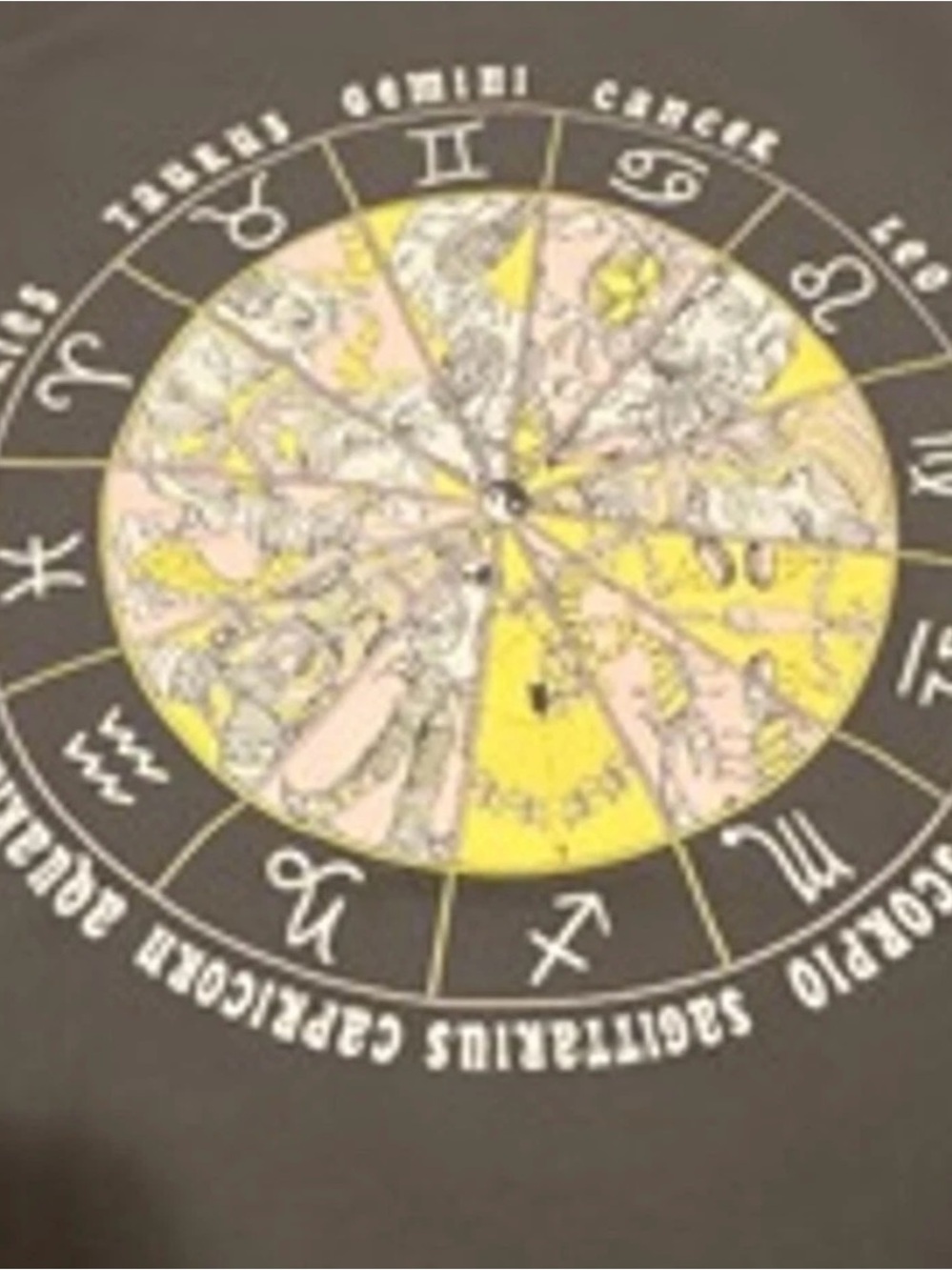 Zodiac Wheel Men's Fifth Sun T-shirt S Gray
Zodiac Sign